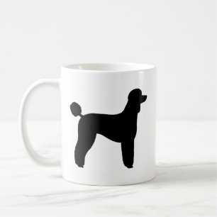 Standard Poodle Dog Breed Silhouettes Coffee Mug