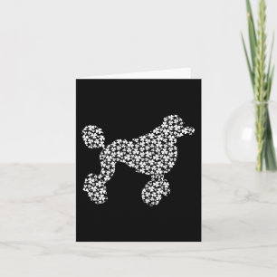 Standard Poodle Dog Cute Shamrock St Patricks Day Card