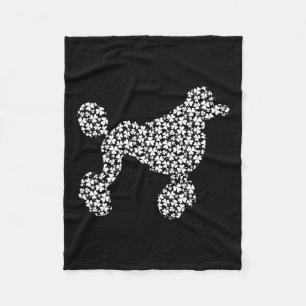 Standard Poodle Dog Cute Shamrock St Patricks Day Fleece Blanket