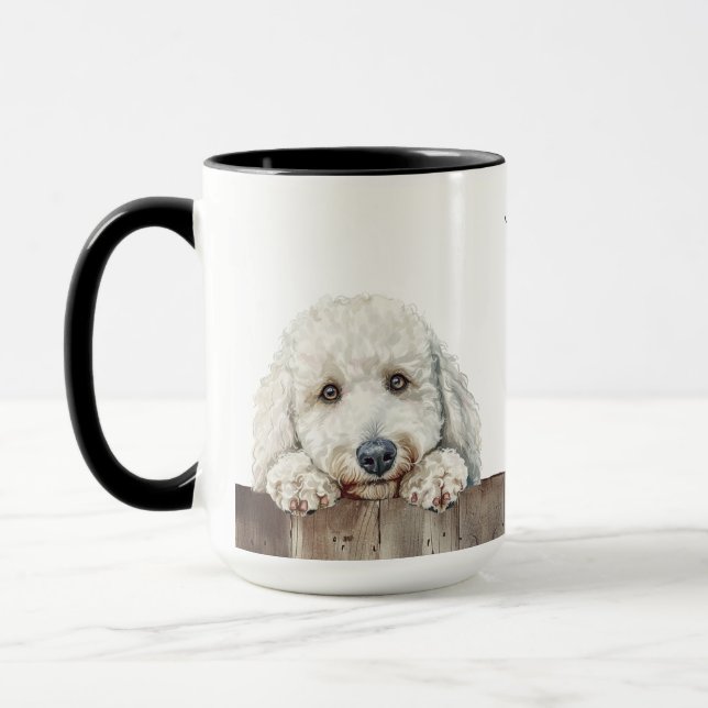 Standard Poodle Dog Mug (Left)
