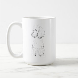 Standard Poodle Dog Pet Portrait  Coffee Mug