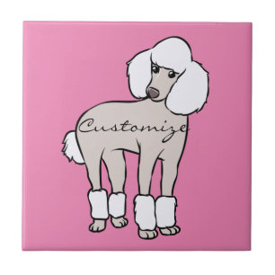 Standard Poodle Dog Thunder_Cove Ceramic Tile