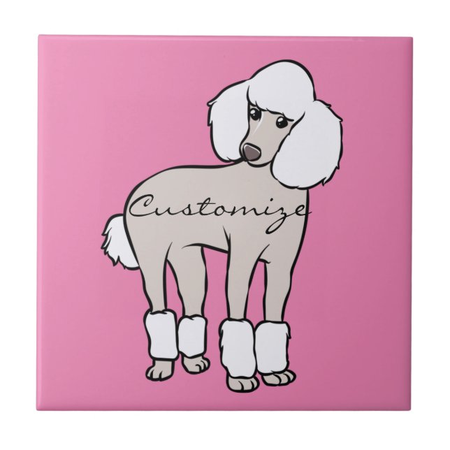 Standard Poodle Dog Thunder_Cove Ceramic Tile (Front)