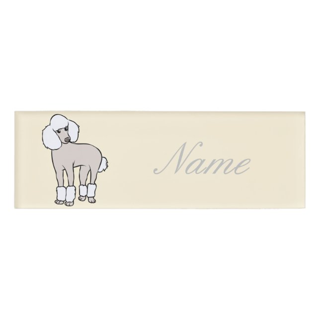 Standard Poodle Dog Thunder_Cove Name Tag (Front)