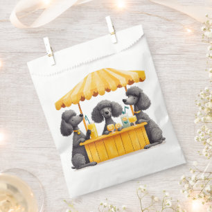 Standard Poodle Dogs Running A Lemonade Stand Favour Bag