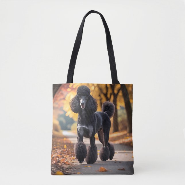 Standard Poodle Elegant Shoulder Tote Bag (Front)
