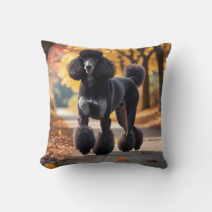 Standard Poodle Elegant Throw Pillow
