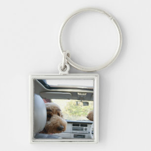standard poodle key ring