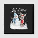 Standard Poodle Santa Dog Christmas Snowman Xmas P Magnet<br><div class="desc">Standard Poodle Santa Dog Christmas Snowman Xmas Pajama</div>