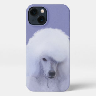 Standard Poodle White Painting - Original Dog Art iPhone 13 Case