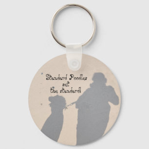Standard Poodles Set The Standards Key Ring