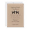 Standard Poodles Wedding Invitation