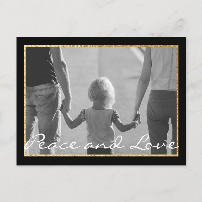 Standard Postcard Chanukah Gold (Front)