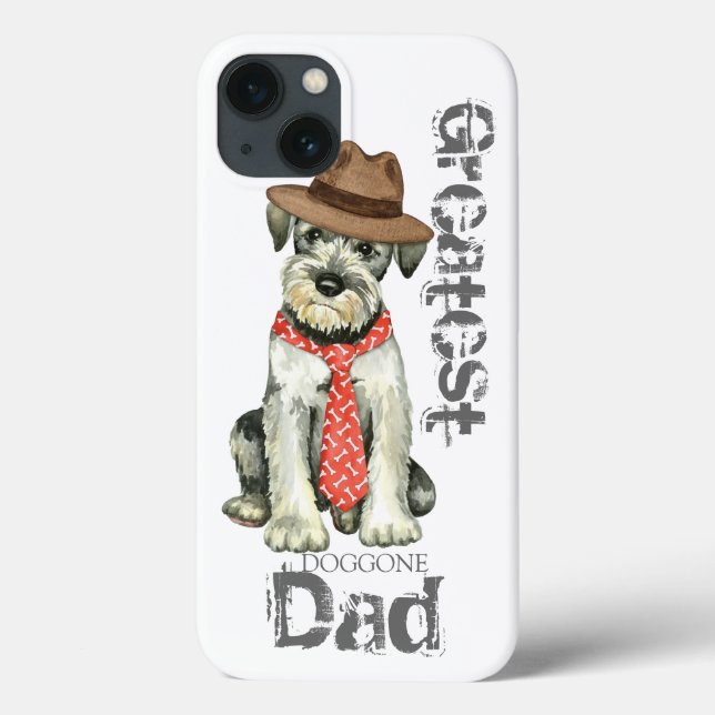 Standard Schnauzer Dad Case-Mate iPhone Case (Back)