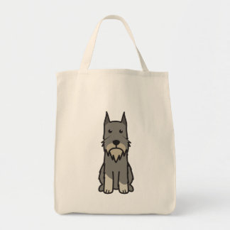 Standard Schnauzer Dog Cartoon Tote Bag