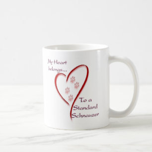 Standard Schnauzer Heart Belongs Coffee Mug
