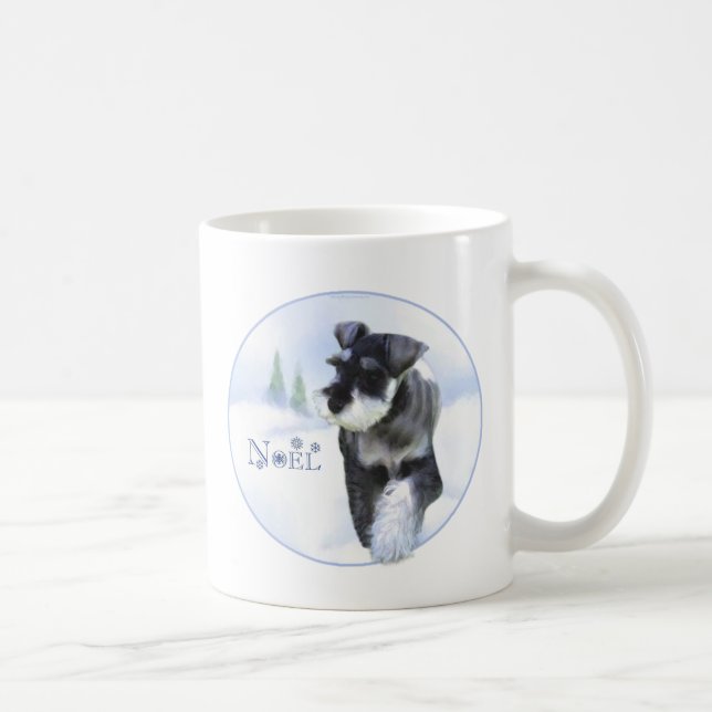 Standard Schnauzer Noel Coffee Mug (Right)