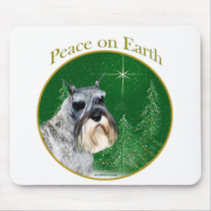 Standard Schnauzer Peace Mouse Pad