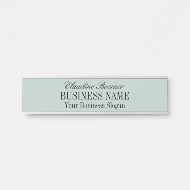 Standard Size Name Plate Crafter Artist Business (Front)