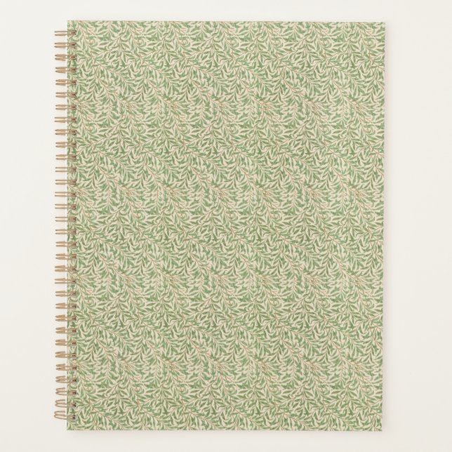 Standard size Planner has beautiful green leaves  (Front)