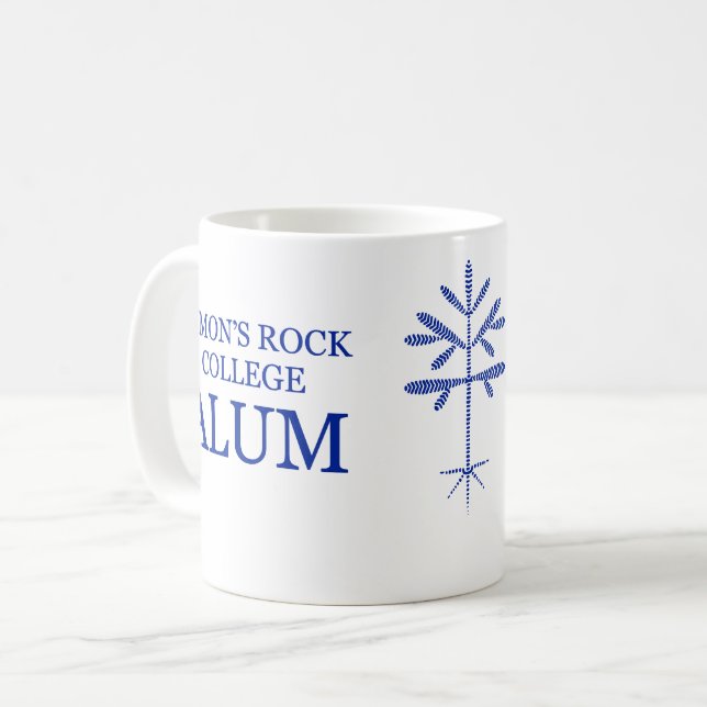 Standard Size "SRC Alum" Mug with Blue Sapling (Front Left)