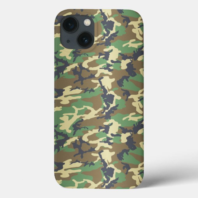 Standard Woodland Camo Case-Mate iPhone Case (Back)