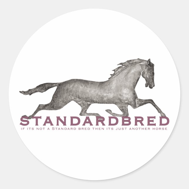 Standardbred Classic Round Sticker (Front)