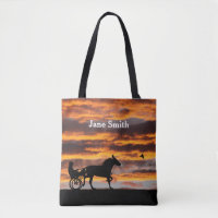 Standardbred Trotting Racehorse Tote Bag