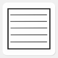 Standart Black Notebook Sticker