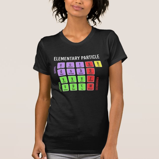 Standart Model of Elementary Particles Physics T-Shirt (Front)