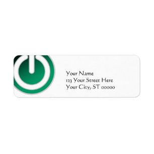 Standby On/Off Power Switch Return Address Label