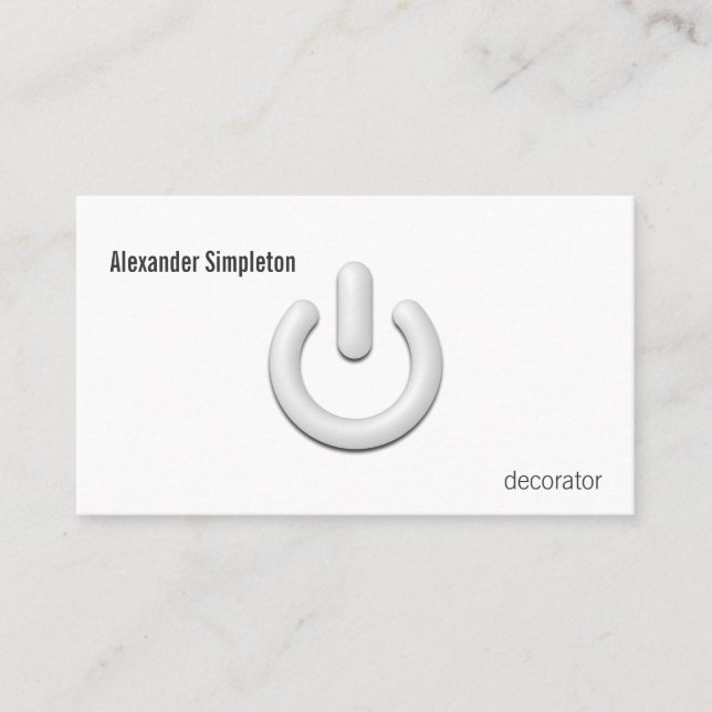 Standby Symbol Business Card (Front)