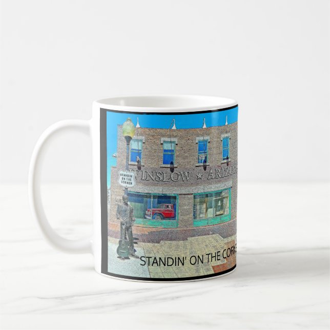 STANDIN' ON THE CORNER MUG (Left)
