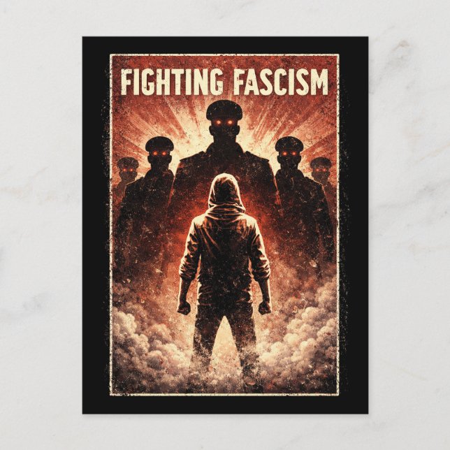 Standing Against the Dark Postcard (Front)