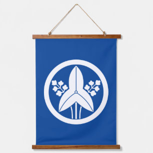 Standing arrowhead in a circle hanging tapestry