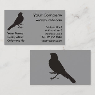 Standing Canary Bird Business Card