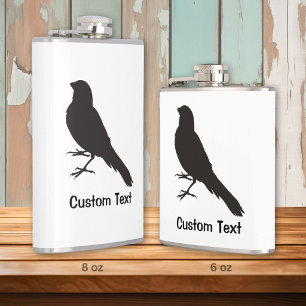 Standing Canary Bird Hip Flask