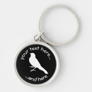 Standing Canary Bird Key Ring