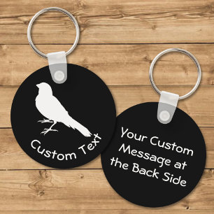 Standing Canary Bird Keychain