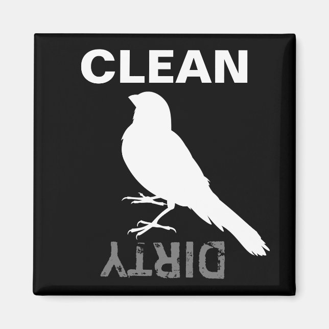 Standing Canary Bird Magnet (Front)