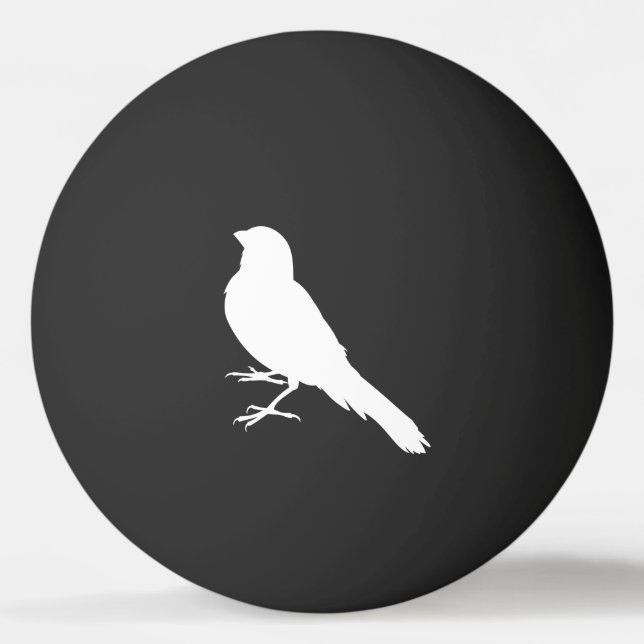 Standing Canary Bird Ping Pong Ball (Back)