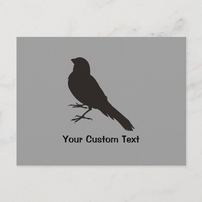 Standing Canary Bird Postcard (Front)