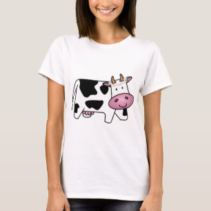 Standing Cow with Daisies T-Shirt