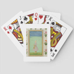 Standing figure of a boy with a jewelled dagger in playing cards