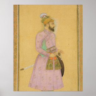 Standing figure of a Mughal prince, from the Small Poster