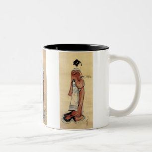 Standing Geisha Two-Tone Coffee Mug