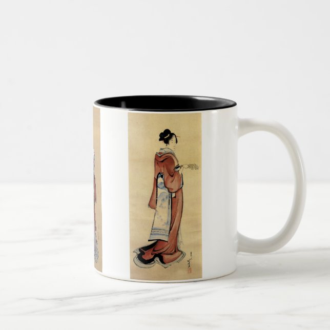 Standing Geisha Two-Tone Coffee Mug (Right)