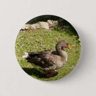 Standing Goose Button