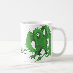 Standing Green Dragon Mug for Mike