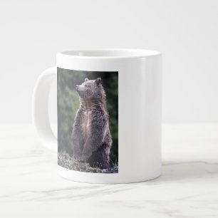 Standing Grizzly Bear Large Coffee Mug
